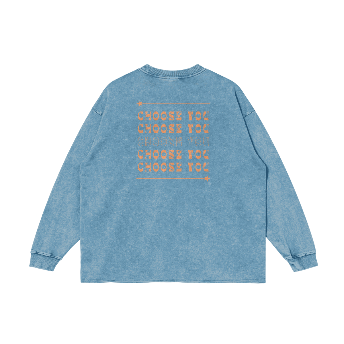 CHOOSE YOU - Logo on the Back Snow Washed Look Tee