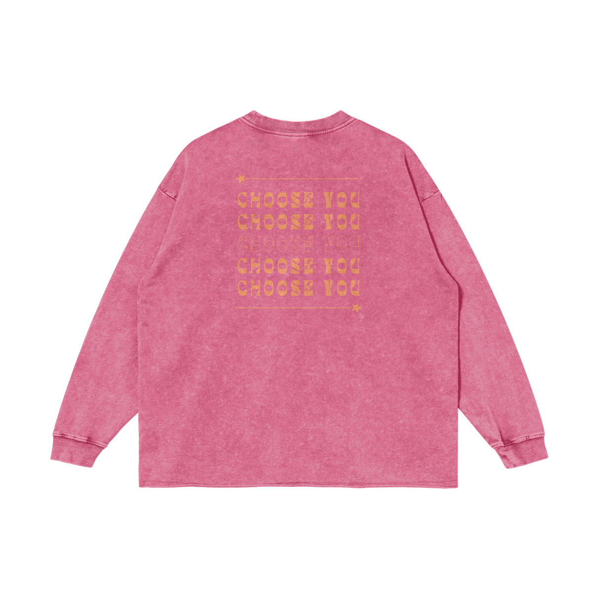 CHOOSE YOU - Logo on the Back Snow Washed Look Tee