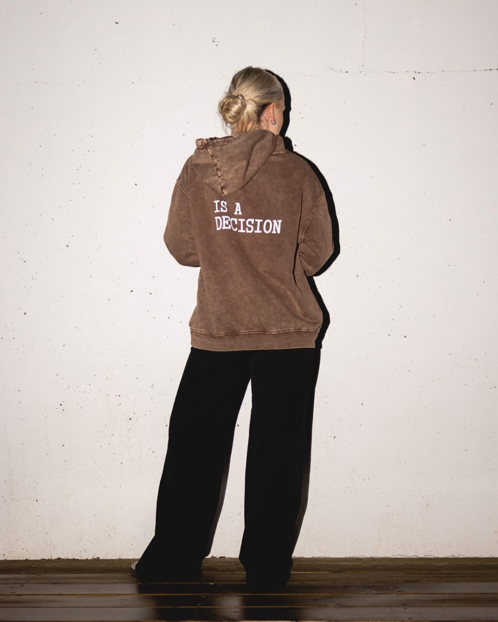 SUCCESS - Retro Faded Fabric Look Hoodie