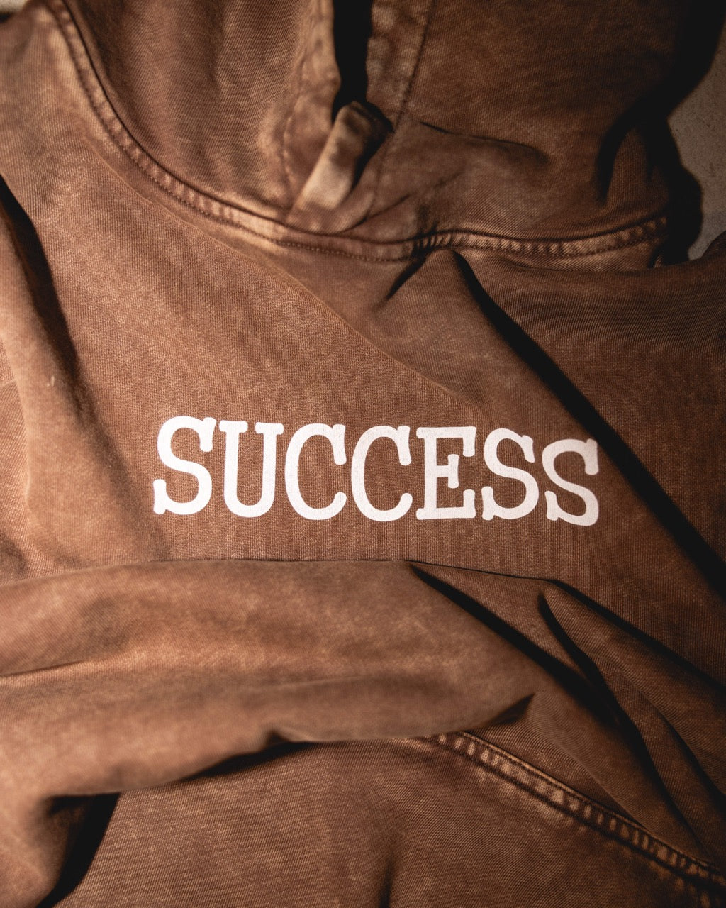 SUCCESS - Retro Faded Fabric Look Hoodie