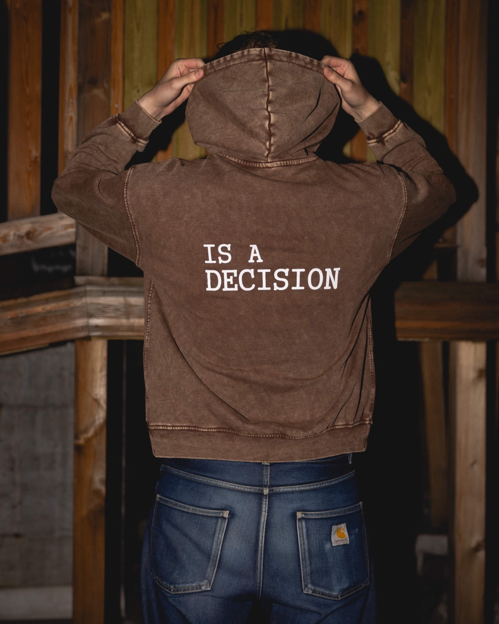 SUCCESS - Retro Faded Fabric Look Hoodie
