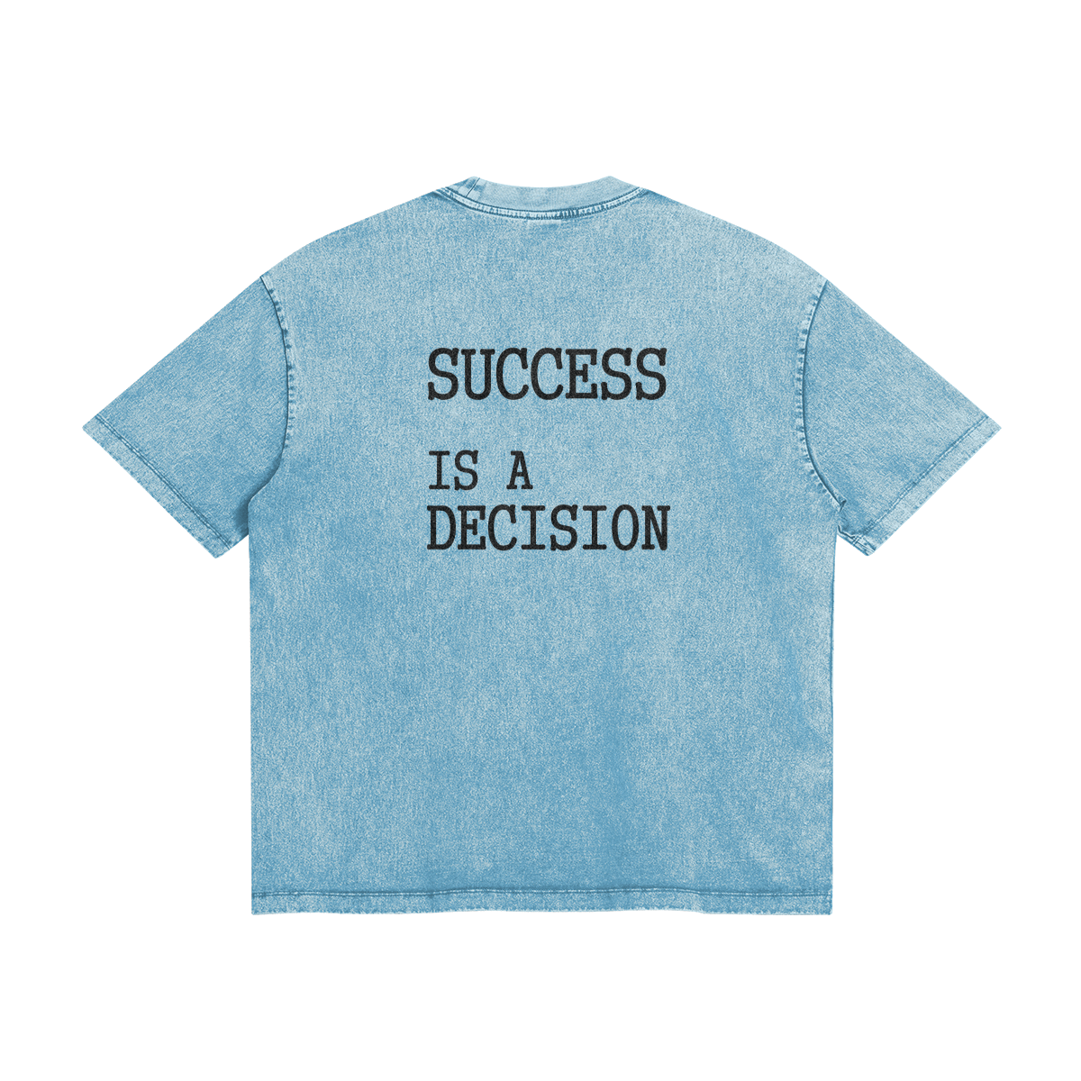 SUCCESS on the Back Logo -  Loose T Snow Wash Look