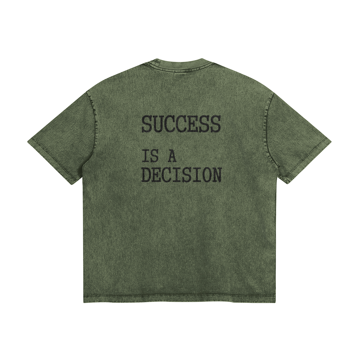 SUCCESS on the Back Logo -  Loose T Snow Wash Look