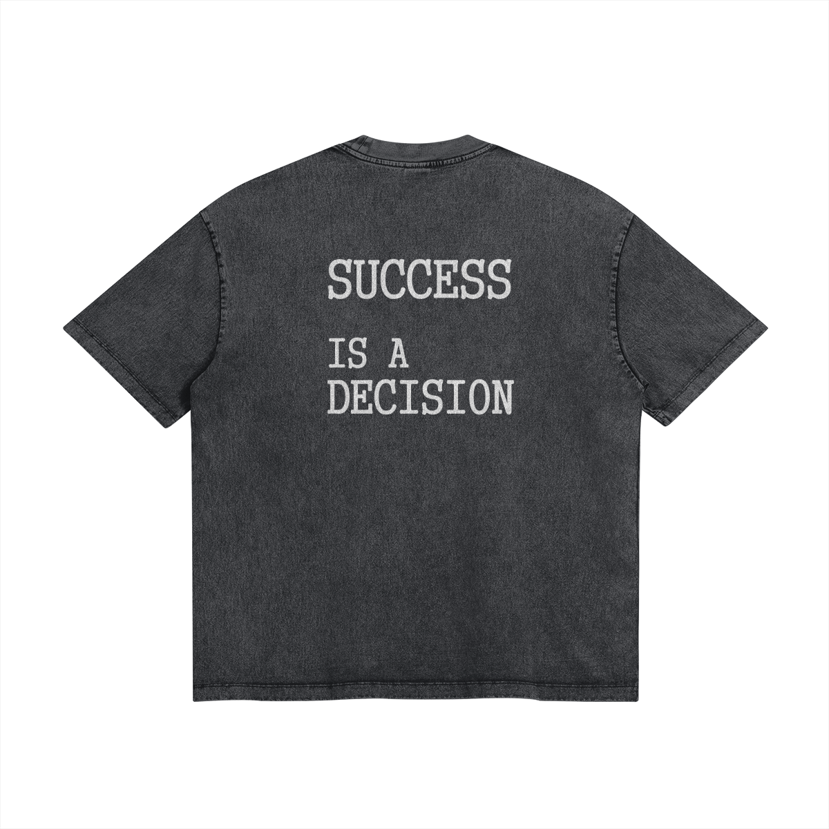 SUCCESS on the Back Logo -  Loose T Snow Wash Look