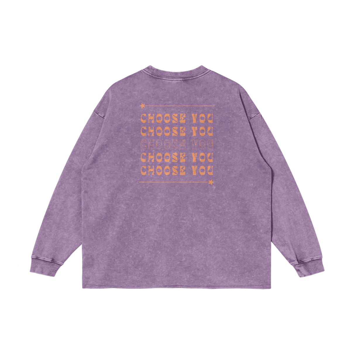 CHOOSE YOU - Logo on the Back Snow Washed Look Tee