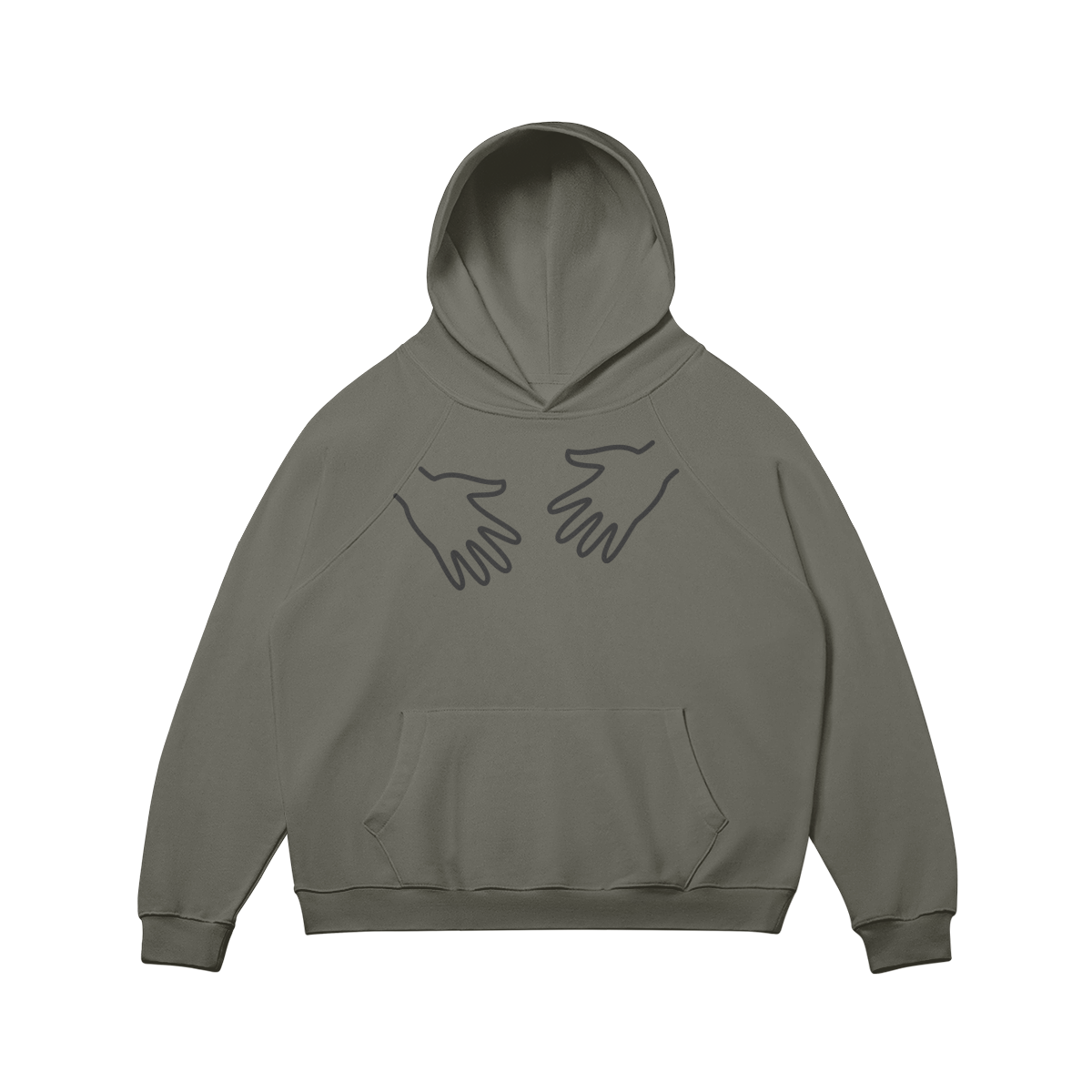 HANDSon - Oversized Basic Hoodie