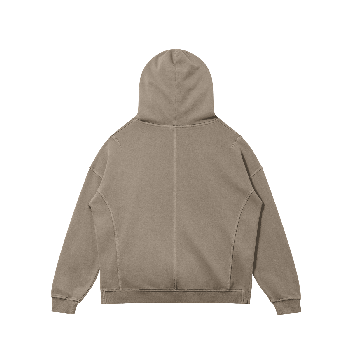 CONNECTED - Washed Fabric look Hight Collar Hoodie