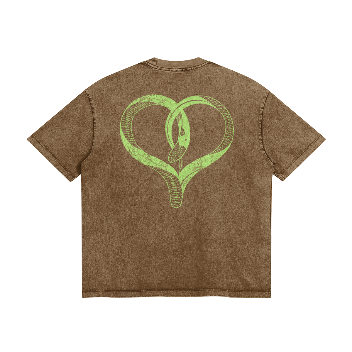 LovelySNAKE - Snow Washed Look Loose Cut T