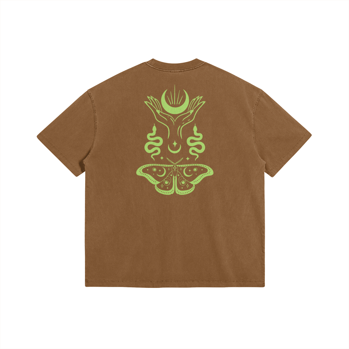 PRAYING MOON - Washed Look Oversized T
