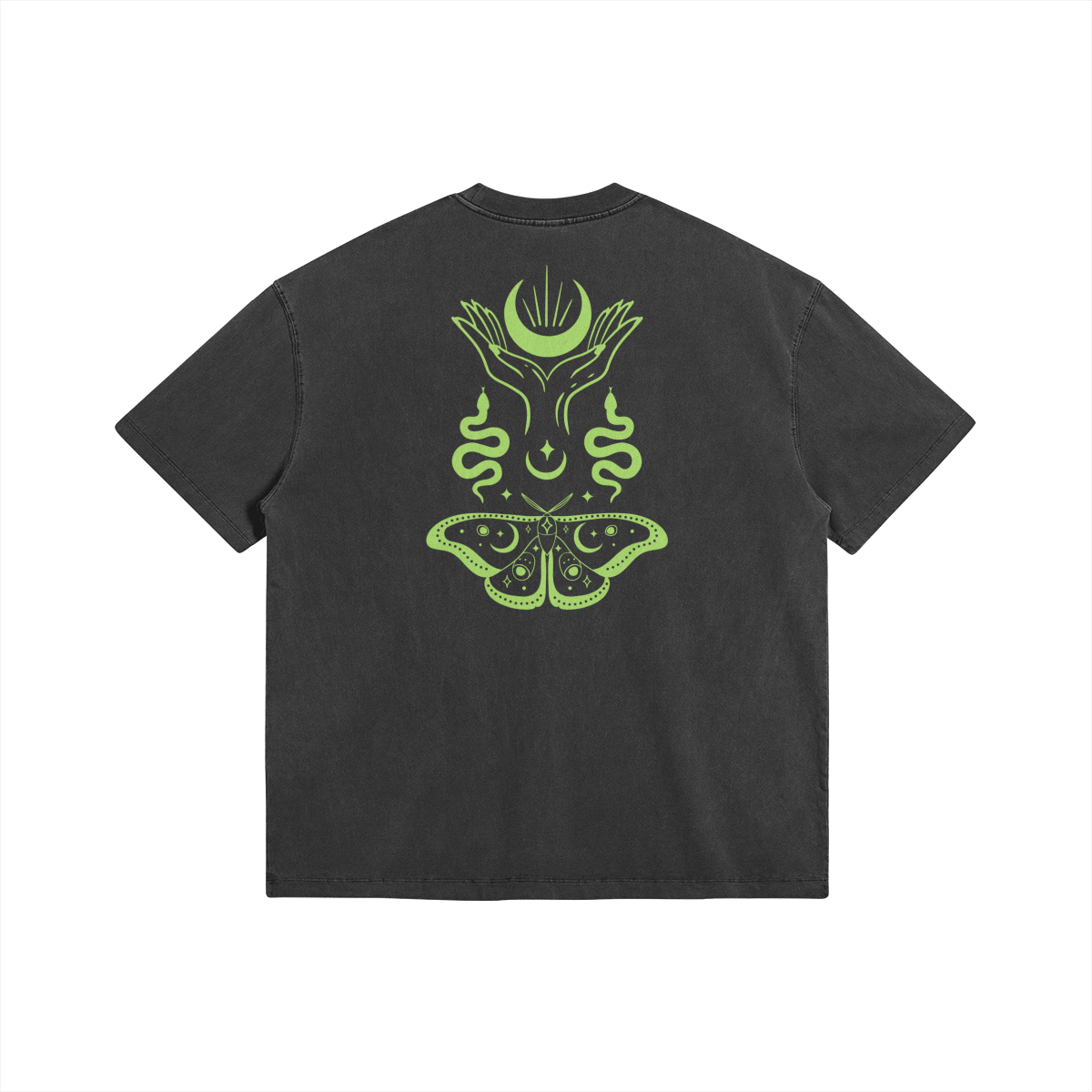 PRAYING MOON - Washed Look Oversized T