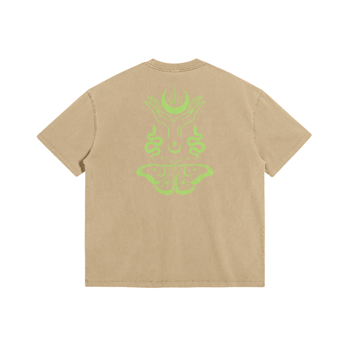 PRAYING MOON - Washed Look Oversized T