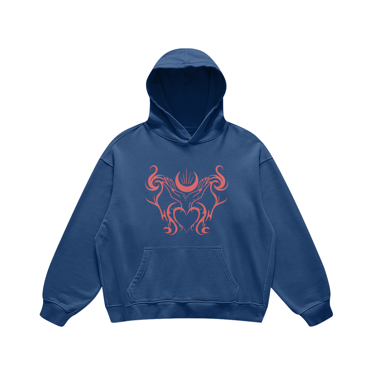 SOLARPLEXUS - Oversized Retro Look Hoodie