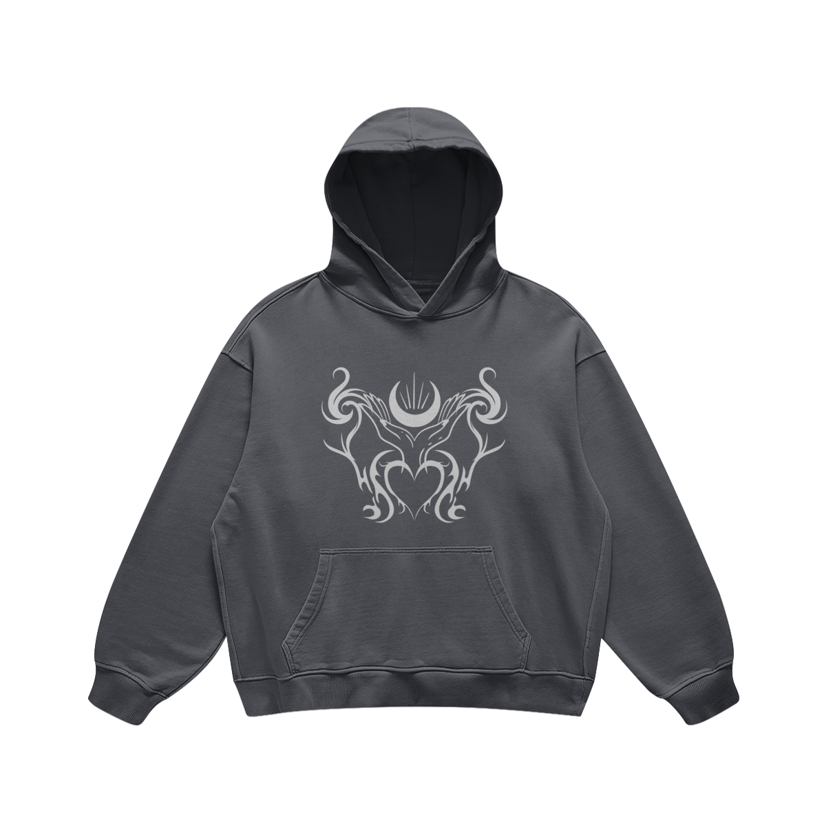 SOLARPLEXUS - Oversized Retro Look Hoodie