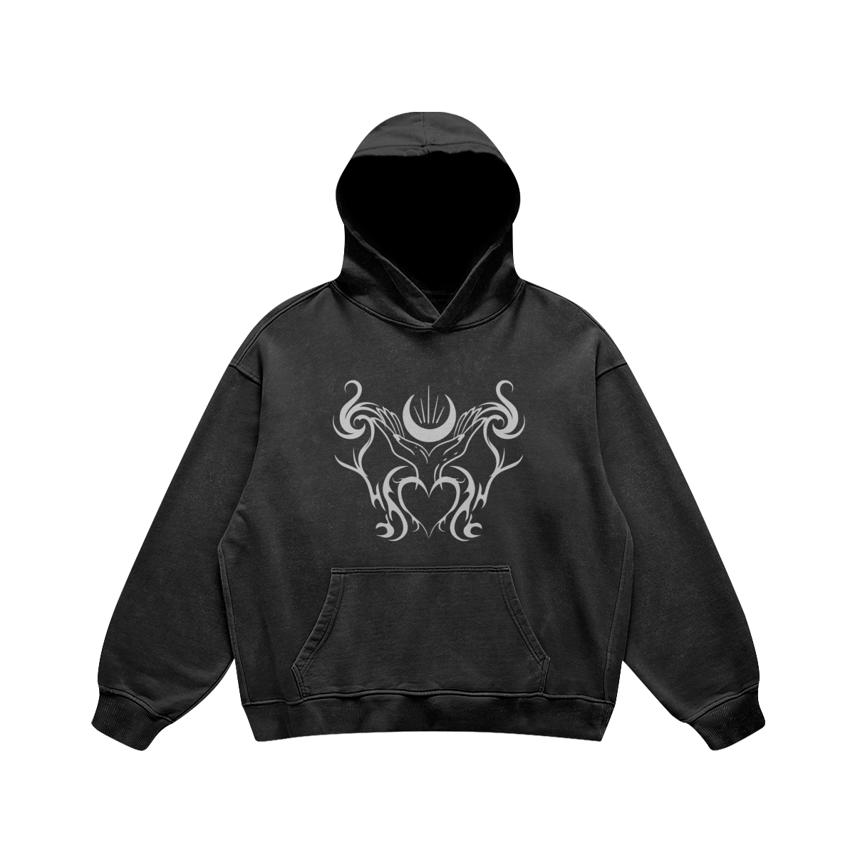 SOLARPLEXUS - Oversized Retro Look Hoodie