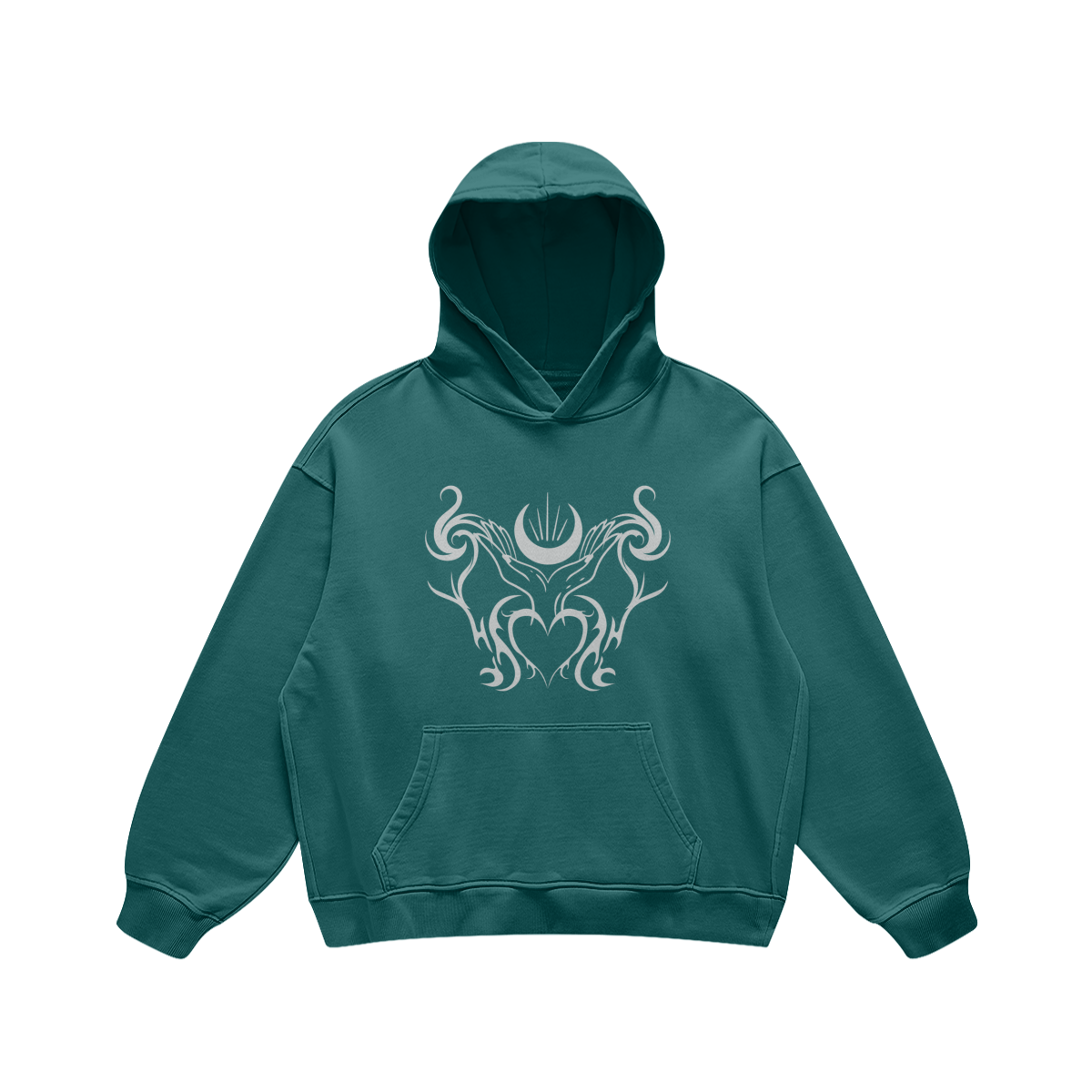SOLARPLEXUS - Oversized Retro Look Hoodie