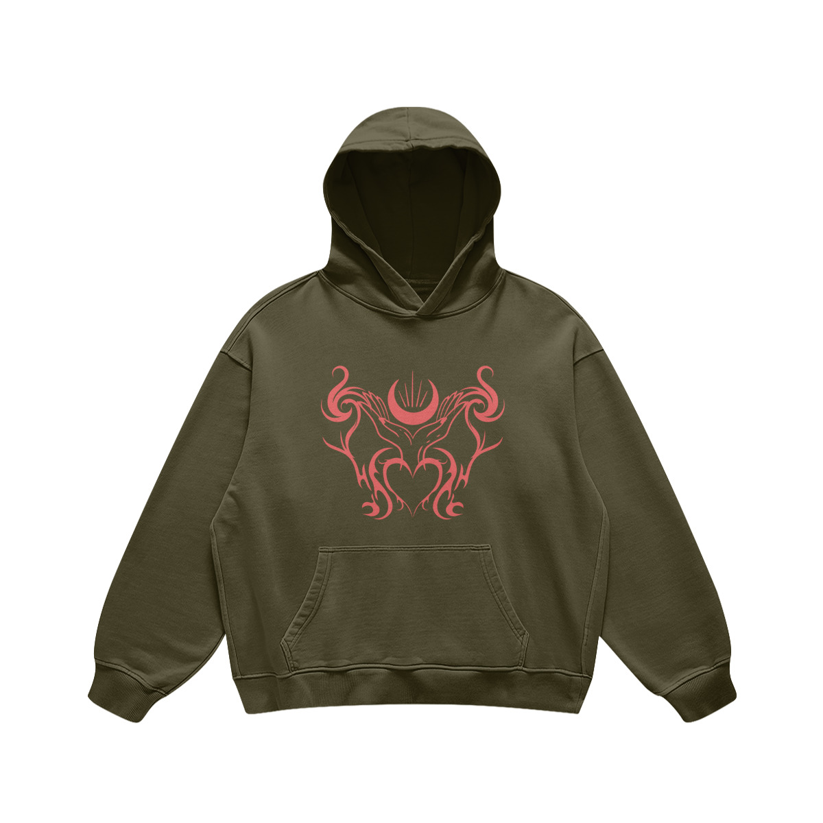SOLARPLEXUS - Oversized Retro Look Hoodie