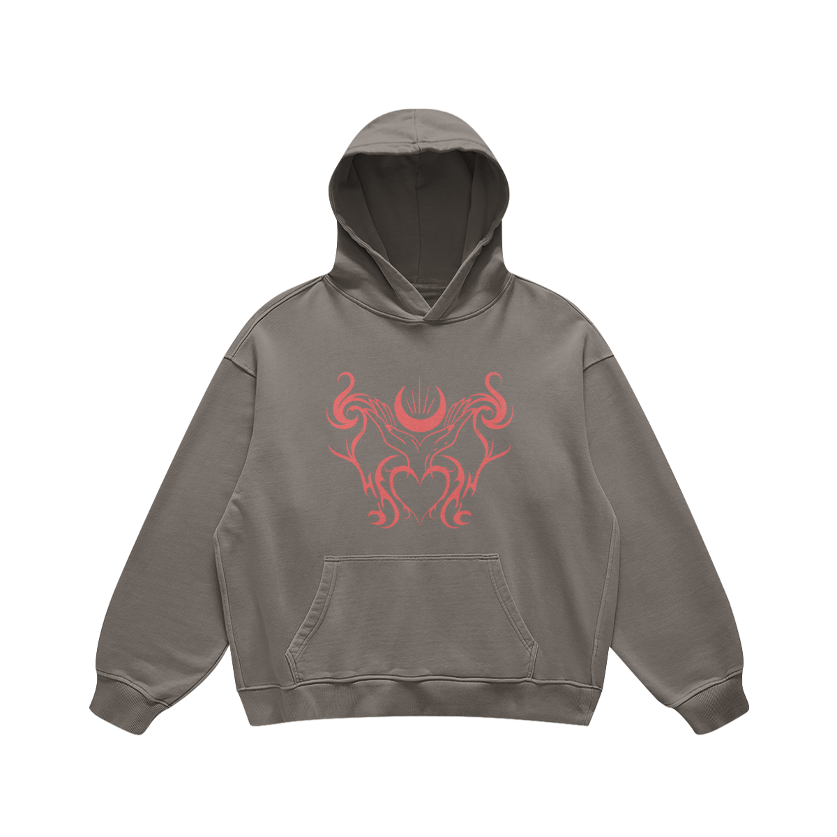 SOLARPLEXUS - Oversized Retro Look Hoodie